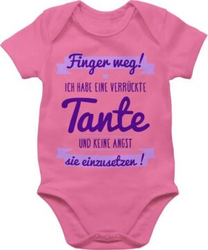 Shirtracer Shirtbody Ich habe eine verrückte Tante Lila dunkel Sprüche Baby