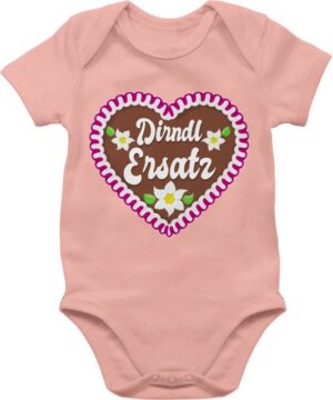 Shirtracer Shirtbody Dirndl Ersatz mit Lebkuchen Mode für Oktoberfest Baby Outfit