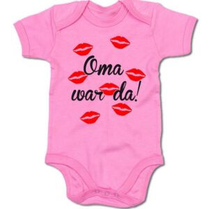 G-graphics Kurzarmbody Baby Body - Oma war da! mit Spruch / Sprüche • Babykleidung • Geschenk zur Geburt / Taufe / Babyshower / Babyparty • Strampler