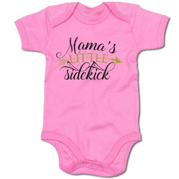 G-graphics Kurzarmbody Baby Body - Mama´s little sidekick mit Spruch / Sprüche • Babykleidung • Geschenk zum Muttertag / zur Geburt / Taufe / Babyshower / Babyparty • Strampler