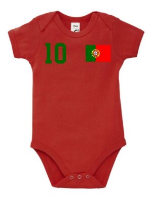 Youth Designz Kurzarmbody Portugal Kinder Baby Body Strampler mit trendigem Motiv