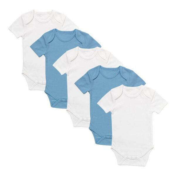 Schlummersack Kurzarmbody Baby-Bodys kurzarm 5er-Pack OEKO-TEX zertifiziert