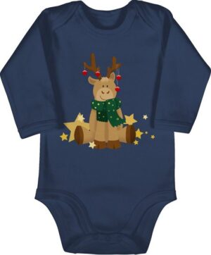 Shirtracer Shirtbody süßer Elch Weihnachten Kleidung Baby