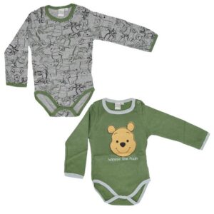 Disney Langarmwickelbody Disney Winnie der Pooh Baby 2er Pack langarm Body Strampler Gr. 62 - 92