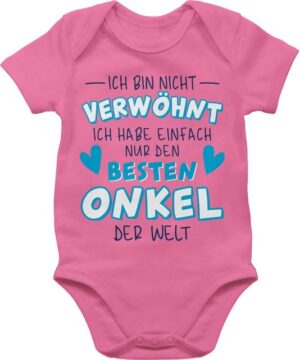 Shirtracer Shirtbody Ich bin nicht verwöhnt - Ich habe einfach nur den besten Onkel der Wel Sprüche Baby