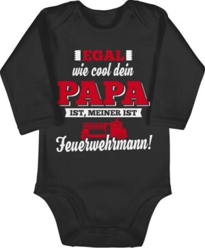 Shirtracer Shirtbody Mein Papa Feuerwehrmann Sprüche Baby