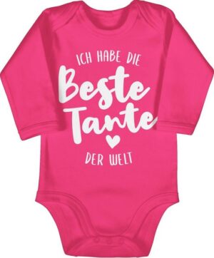 Shirtracer Shirtbody Ich habe die beste Tante der Welt Strampler Baby Mädchen & Junge