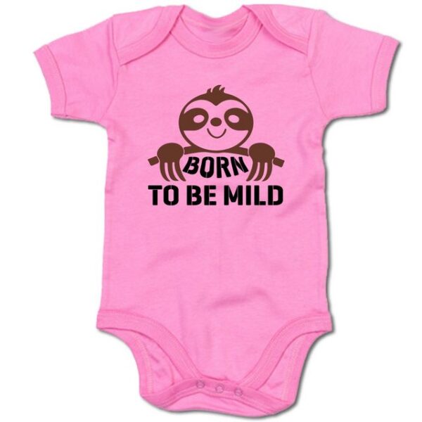 G-graphics Kurzarmbody Baby Body - Born to be mild mit Spruch / Sprüche • Babykleidung • Geschenk zur Geburt / Taufe / Babyshower / Babyparty • Strampler